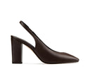 Ariel zapatilla de piel chocolate, vista 1