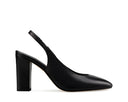 Ariel zapatilla de piel negra, vista 1