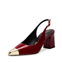 Adela - Zapatillas de Piel Rojo Chili | Davenia