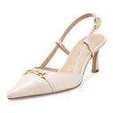 TAMARA | ZAPATILLA MARFIL DE PIEL