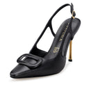 Azalea - Zapatillas de Piel Negras | Davenia