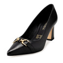 Ámbar - Zapatillas de Piel Negras | Davenia