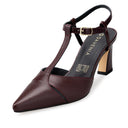 Magnolia - Zapatillas de Piel Vino | Davenia