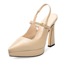 Irais - Zapatillas de Piel Beige | Davenia