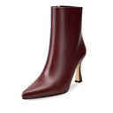 Gema - Botines de Piel Vino