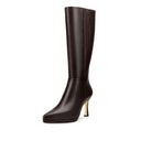 Izel - Bota Larga de Piel Café