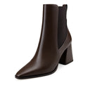 Ariadna - Botines de Piel Chocolate