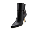 Astrid - Botines de Piel Negro
