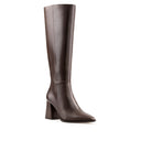 GALA | BOTA LARGA DE PIEL CAFÉ