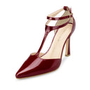 Alana - Zapatillas de Piel Vino