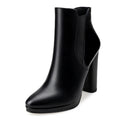 Carolina - Botines de Piel Negro