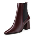 Ariadna - Botines de Piel Vino