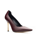 Amelia - Zapatillas de Piel Vino | Davenia