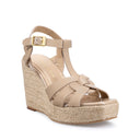 Alejandra - Alpargatas de Piel Beige | Davenia