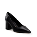 TANIA | ZAPATILLA DE PIEL NEGRO