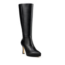 IZEL | BOTA LARGA DE PIEL NEGRO
