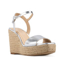 EMMA | ALPARGATA DE PIEL PLATA
