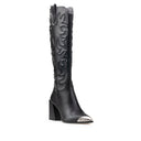 MELISSA | BOTA LARGA DE PIEL NEGRO