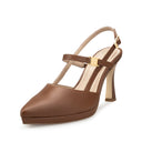 GALIA | ZAPATILLAS CAFÉ DE PIEL