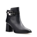 Carlota - Botines de Piel Negro | Davenia