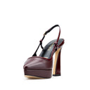 Brenda - Zapatillas de Piel Vino | Davenia