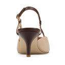 FLOR | ZAPATILLAS BEIGE CON CAFÉ