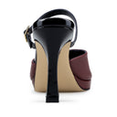 FERNANDA | ZAPATILLAS CAOBA/NEGRO DE PIEL