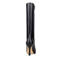 IZEL | BOTA LARGA DE PIEL NEGRO