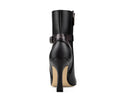 Astrid - Botines de Piel Negro