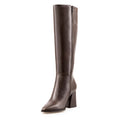 GALA | BOTA LARGA DE PIEL CAFÉ