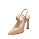 Angela - Zapatillas de Piel Beige | Davenia