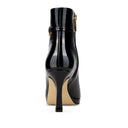 Gaia - Botines de Piel Charol Negro