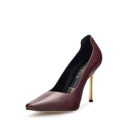Amelia - Zapatillas de Piel Vino | Davenia