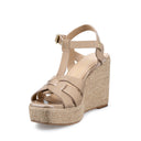 Alejandra - Alpargatas de Piel Beige | Davenia