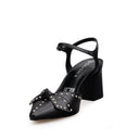 HANNAH | ZAPATILLA NEGRA DE PIEL
