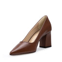 TANIA | ZAPATILLA DE PIEL CAFÉ