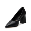 TANIA | ZAPATILLA DE PIEL NEGRO