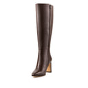 KARLA | BOTA LARGA DE PIEL CAFÉ