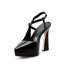 CELESTE | ZAPATILLAS NEGRAS DE PIEL CHAROL