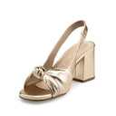 ELSA | SANDALIA DE PIEL CHAMPAGNE