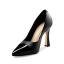 FRANCESCA | ZAPATILLAS NEGRAS DE PIEL