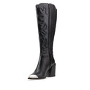 MELISSA | BOTA LARGA DE PIEL NEGRO