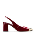 Adela - Zapatillas de Piel Rojo Chili | Davenia