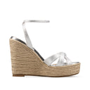 AREZZO | ALPARGATA DE PIEL PLATA