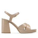 Auria - Tacones de Piel Beige | Davenia