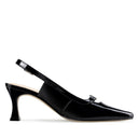 Esther - Zapatillas de Piel Charol Negras | Davenia