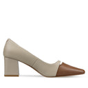 Amira - Zapatillas de Piel Taupe/Café | Davenia