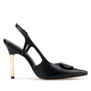 Azalea - Zapatillas de Piel Negras | Davenia