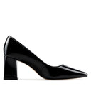 Tania - Zapatillas de Piel Charol Negras | Davenia