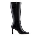 Victoria - Bota Larga De Piel Negro